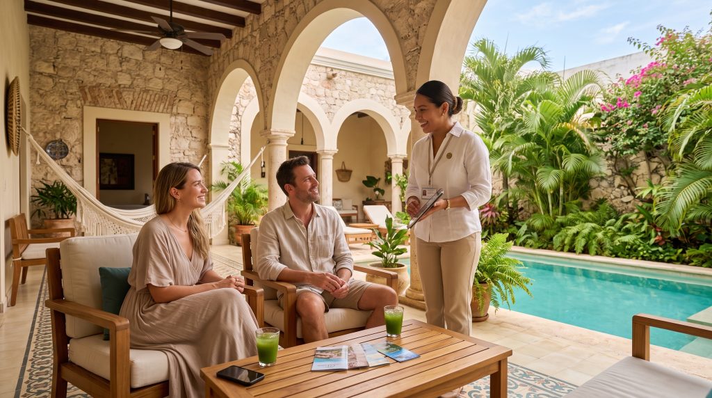 Servicio de concierge para huéspedes en Mérida